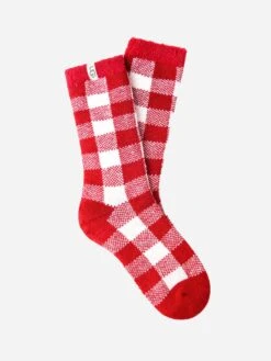Ugg Women's Vanna Check Fleece-Lined Sock