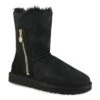 UGG Women's Bailey Zip Short Boot - Black