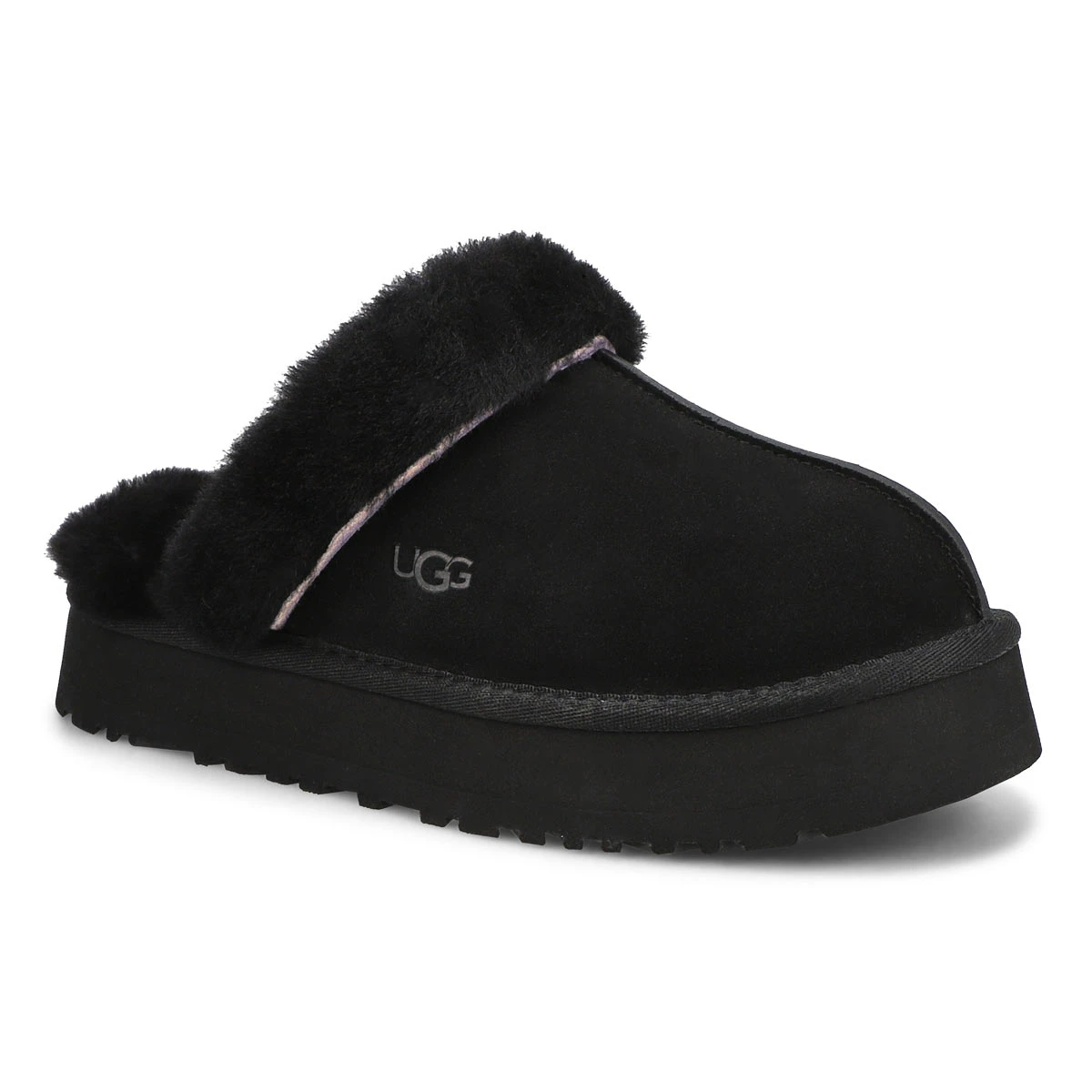 UGG Women's Disquette Sheepskin Slipper - Bla